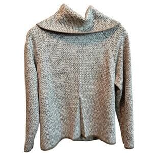 Tommy Bahama Women’s Large cowl neck wool/viscose sweater like 🆕, brown